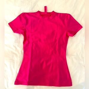 SKIMS Hot pink spandex tshirt size S
